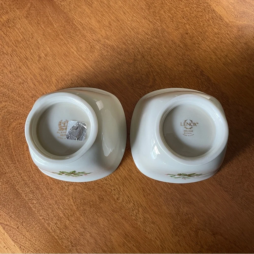 Lenox China Holiday Treat Bowls - set of 2